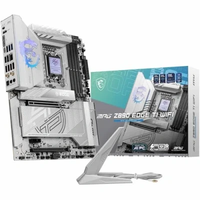 Image of MSI MPG Z890 EDGE TI WIFI Motherboard, ATX Supports Intel Core Ultra Processors (Series 2), LGA 1851 90A SPS VRM, DDR5 Memory Boost (9066+ MT/s OC), PCIe 5.0 x16 &amp; 4.0 x16, M.2 Gen5, Wi Fi 7, 5G L