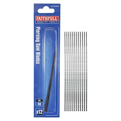 Image of Faithfull FAIPRSB48 Piercing Saw Blades 12 pack 48tpi