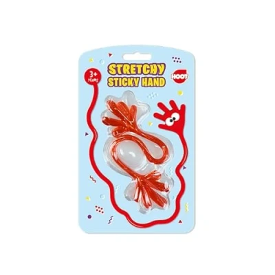 Image of The Home Fusion Company Stretchy Sticky Hand Toy Novelty Kids Birthday Party Bag Gift Favour Stocking Filler