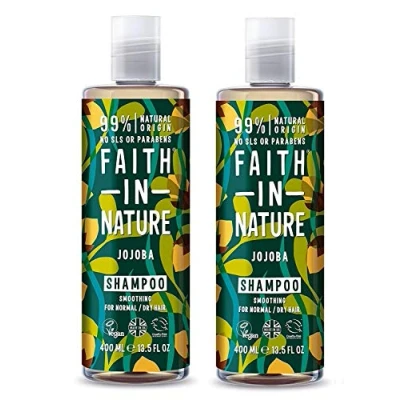 Image of (2 Pack) Faith in Nature Jojoba Shampoo 400ml 2 PACK BUNDLE