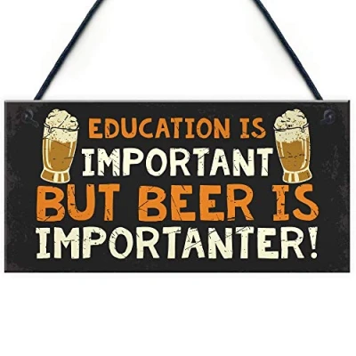 Image of RED OCEAN Hilarious Funny Bar Sign Novelty Home Man Cave Pub Alcohol Beer Gift