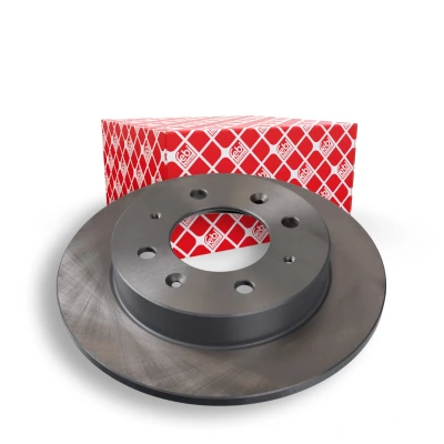 Image of 584112F100 Brake disc FEBI BILSTEIN 170700 Rear Axle 258mm 10mm 4 Hole 114,3mm solid Coated KIA: Cerato Hatchback, Saloon