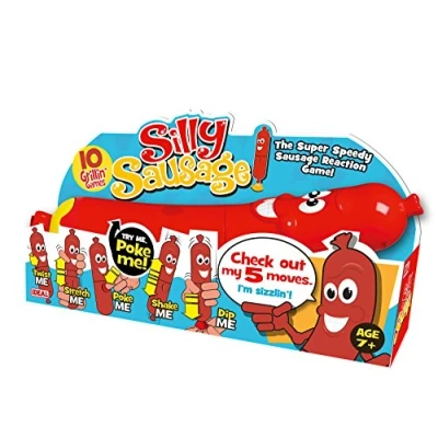 Image of IDEAL Silly Sausage: The super speedy sausage reaction game Family Games For 1+ Players Ages 7+
