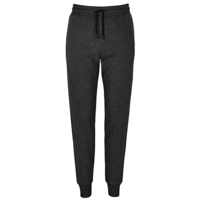 Image of SOLS Mens Unisex Adult Jumbo Organic Slim Jogging Bottoms (Charcoal Marl) Size Medium