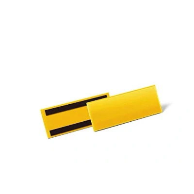 Image of Durable Magnetic Document Pouch 210x74mm, Pack of 50 Pieces, Yellow