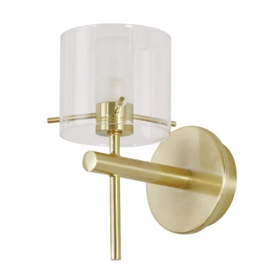 Image of Gene Bathroom Wall Lamp Satin Brass IP44