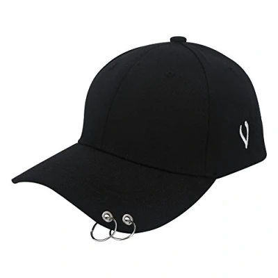 Image of VGEBY Outdoor Baseball hat, Unisex Clip Ring Cap Breathable Golf Hat for Women Men Teens (Color : Black)