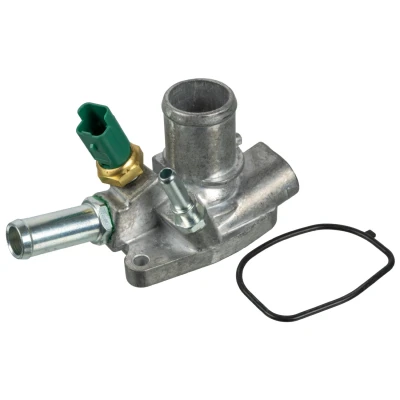 Image of 1338272 Engine thermostat FEBI BILSTEIN 174395 80C with seal sensor FIAT: Doblo II Box Body / Estate, Grande Punto Hatchback, BRAVO 2