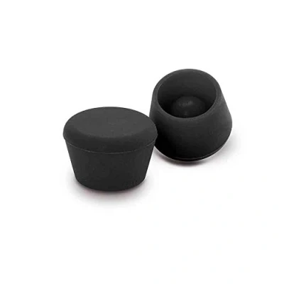 Image of Pulltex 2 Wine Stoppers Silicone for Champagne Sparkling Black
