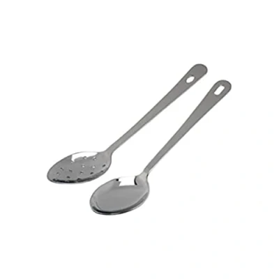 Image of Genware 300014 S/ST Serving Spoon With Hanging Hole, 14&quot;