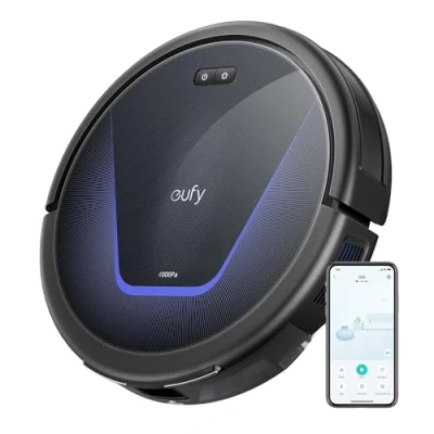 Image of eufy G50 Robot Vacuum Cleaner with 4,000 Pa Strong Suction, Dynamic Navigation, Pro Detangle Comb, Roller Brush, Ideal for Pet Hair, Hard Floors, Carpet