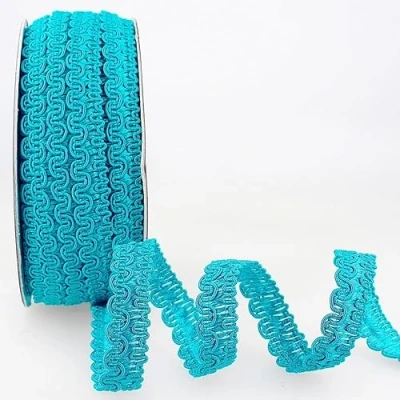 Image of Rayon Braid Trim Turquoise per metre