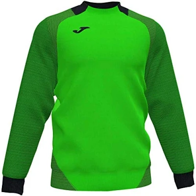 Image of Joma Essential Ii Sweatshirts/Man, mens, 101510.021, Neon Green Black, 6XS