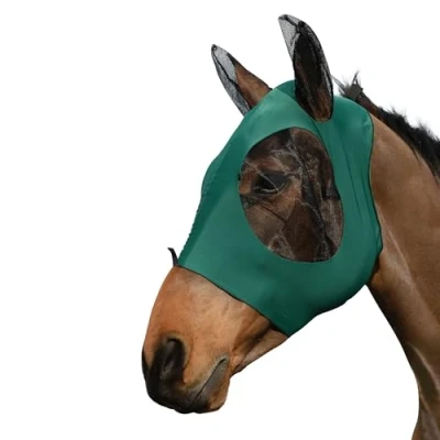 Image of WeatherBeeta Stretch Bug Eye Saver with Ears, Hunter/Black, Cob