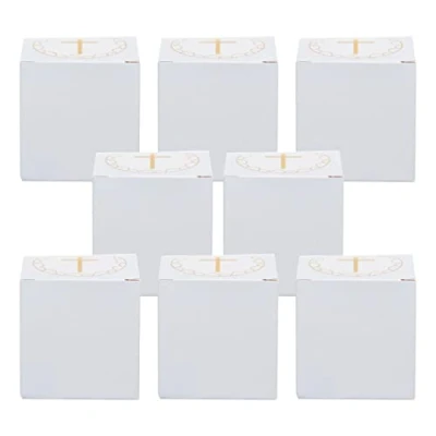 Image of Amscan 9915960 Blue Botancial Cross Favourbox 8 Pack