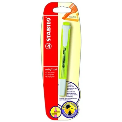 Image of Highlighter STABILO swing cool Pack of 1 Yellow