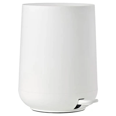 Image of Zone Denmark Nova Bathroom Bin, Cosmetic Waste Diameter 20.5 cm, Height 23.5 Capacity 3 Litres, White