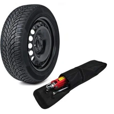 Image of 15&quot; FULL SIZE SPARE WHEEL AND 185/65R15 TYRE + TOOL KIT COMPATIBLE WITH POLO (2005 PRESENT DAY)