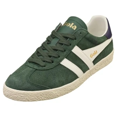 Image of Gola Medallist Womens Casual Trainers in Green Off White 8 UK