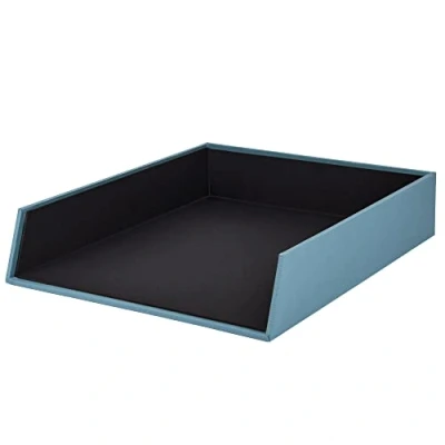 Image of S.O.H.O. 1335452150 A4 Denim Stackable Filing Tray