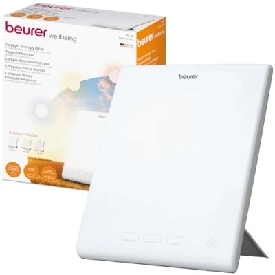 Image of Beurer TL45 Perfect Day Daylight Therapy Lamp, Simulation of at 10,000 lux medically recognised to Ease Symptoms SAD, 3 Functions Regulate Day/Night Rhythm, Energise, Focus and Rest