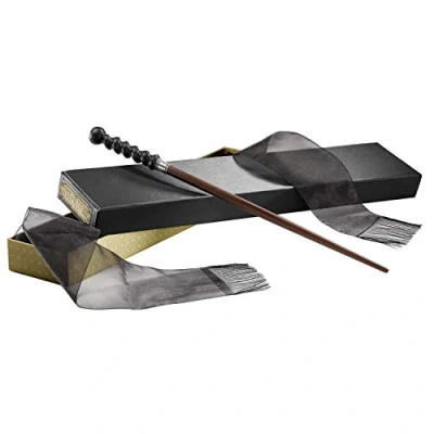 Image of The Noble Collection Fantastic Beasts Abernathy Wand in Collector’s Box 14in (35cm) Wizarding World Film Set Movie Props Wands Gifts