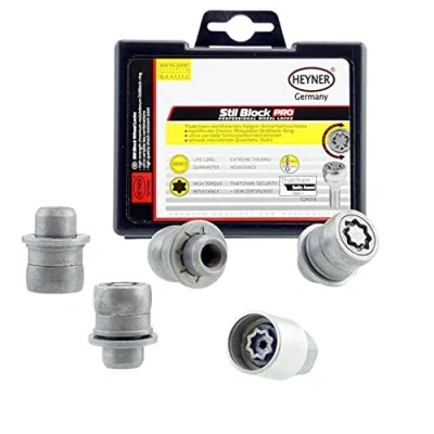 Image of Fits Toyota Prius Heyner Germany Locking Wheel Nuts Set 4 Car Security Locks Anti theft 382/5