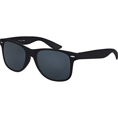 Image of Balinco Sunglasses UV400 CAT 3 CE Rubber with spring hinge for men &amp; women (black smoke)