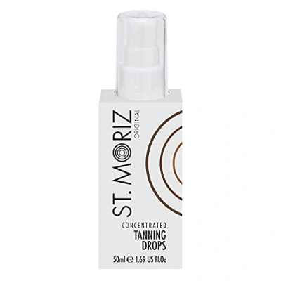 Image of St Moriz Original Concentrated Tanning Drops Add 1 3 Bronzing to Skin Care or Body Moisturiser for Custom Fake Tan &amp; Gradual Glow Dermatologically Tested Vegan Cruelty Free 50ml