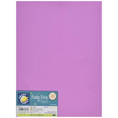 Image of Craft Planet 9inch x 12inch Funky Foam Lavender (Single Sheet)