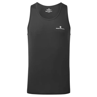 Image of Ronhill Running, Men&#039;s Core Vest, Black/Bright White, S