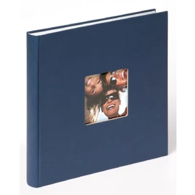 Image of walther Design Photo Album Blue 26 x 25 cm with Cover Punching, Fun FA 205 L