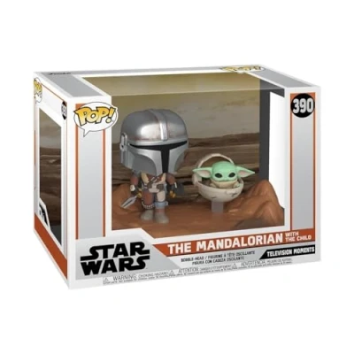 Image of Funko Pop! Moment: Star Wars: the Mandalorian and Grogu (the Child, Baby Yoda) (Grogu Yoda), Collectable Vinyl Figure Gift Idea Official Merchandise TV Fans