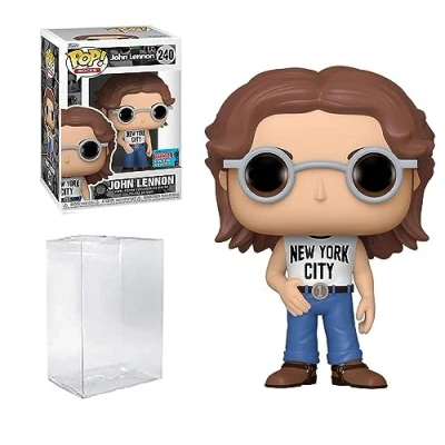 Image of Funko John Lennon NYCC 2021 Fall Convention Bundled with Pop Box Protector