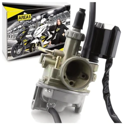 Image of Replacement Area1 Carburetor Compatible with Kymco 50cc 2 Stroke (SF10) Engines; Agility 50, Dink, Grand G Like, People, Super 8, Top Boy, Cobra, Vitality, Cross, Yager, Spacer, Yup