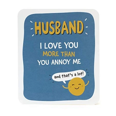 Image of UK Greetings Birthday Card for Husband Funny Design