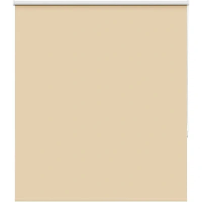 Image of vidaXL Roller Blind Blackout Beige 140x130 cm Fabric Width 136.6 Polyester