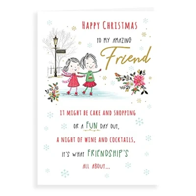 Image of Avant Garde Studios Character Christmas Card Friend 9 x 6 inches