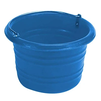 Image of Stubbs Unisex&#039;s Water/Feed Bucket Jumbo with Handle 25 Liter, Blue, Regular