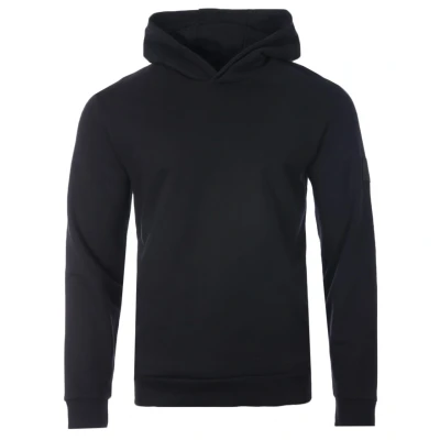 Image of Lyle &amp; Scott Mens Plain Black Pull Over Hoodie Size X Large