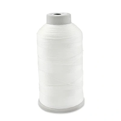 Image of Aussel Bonded Nylon Sewing Thread 1500 Yard Size T70 #69 for the Upholstery, Outdoor Market, Drapery, Beading, Luggage, Purses, White