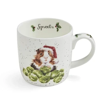 Image of Wrendale Designs ‘Sprouts&#039; Guinea Pig Mug
