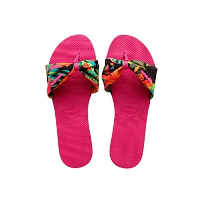 Image of Havaianas You Saint Tropez Print Pink Electric 33/34