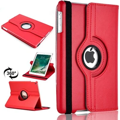 Image of 360 Leather Rotate Stand Case Folio Cover For Apple iPad Air 2 (2014) (Red)