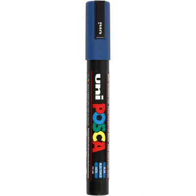 Image of uni ball Posca PC 5M Marker Medium Tip Blue, Pack of 12