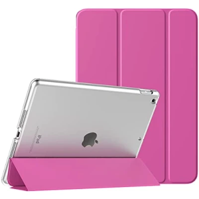 Image of TiMOVO for iPad 10.2 Case 9th Generation 2021/ 8th 2020/ 7th 2019 Case,Slim Translucent Hard PC Protective Smart Cover with Stand Inch Magenta