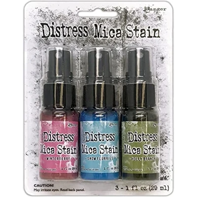 Image of Ranger Ink Pads and Refills Distress Holiday Mica Stain Set, Multi, One Size