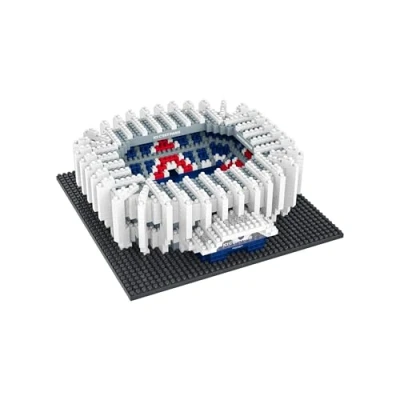 Image of FOCO Officially Licensed Paris Saint Germain FC 3D BRXLZ Bricks Parc des Princes Mini Football Stadium Construction Toy Model