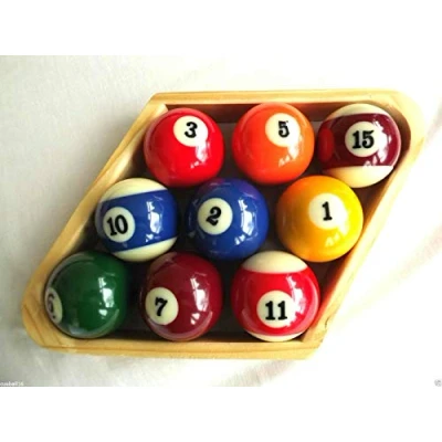 Image of cueball16 9 BALL Wooden POOL TABLES DIAMOND Rack For 2 1/4&quot; U.S.A/American SIZE Balls From R.L.B.C Sales