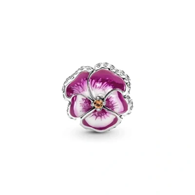 Image of Pandora Pink Pansy Flower Charm 790777C01